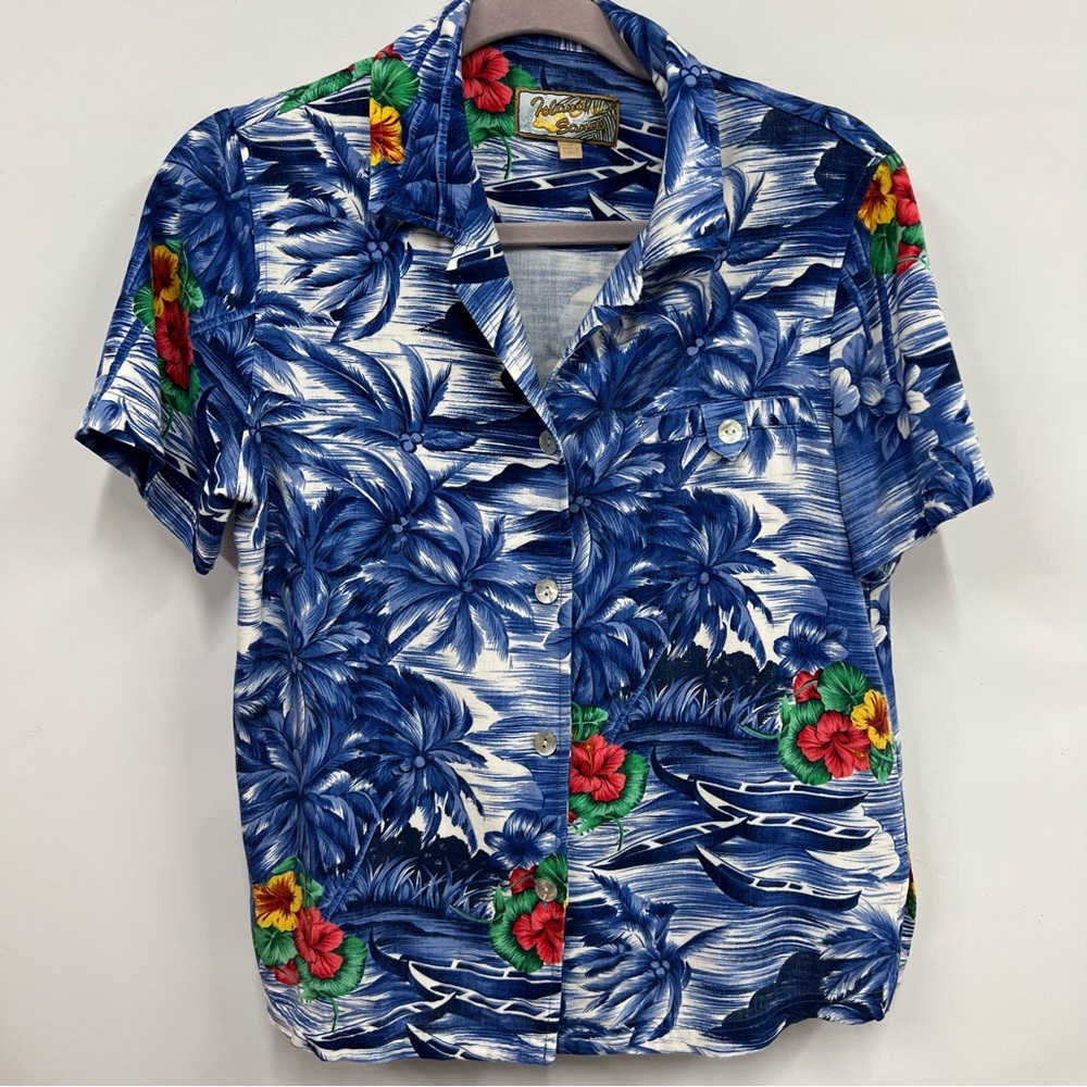 Island Sands small Hawaii button down Top unisex